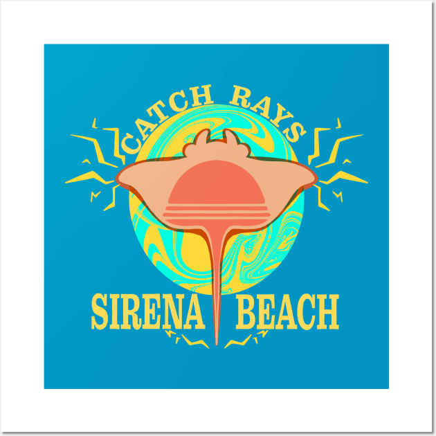 Super Sunshine - Catch Rays at Sirena Beach Wall Art by FILU Cute